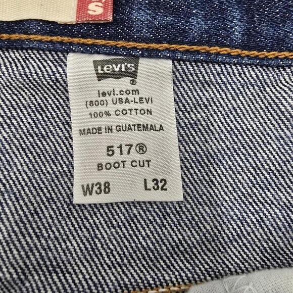LEVI'S 517 Men's Denim Blue Jeans Regular Fit Boot Cut Red Tag Size 38 x 32 78-5 - Picture 3 of 13